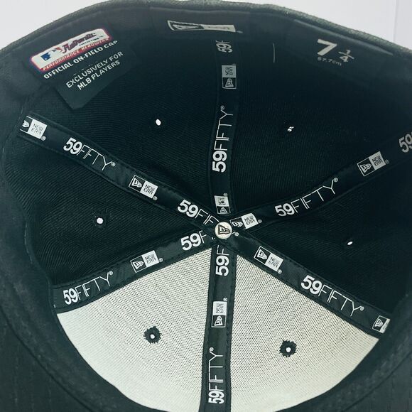 Florida Marlins Baseball Cap Official MLB On Field Players Hat Black Mens 7¼ - Picture 6 of 8